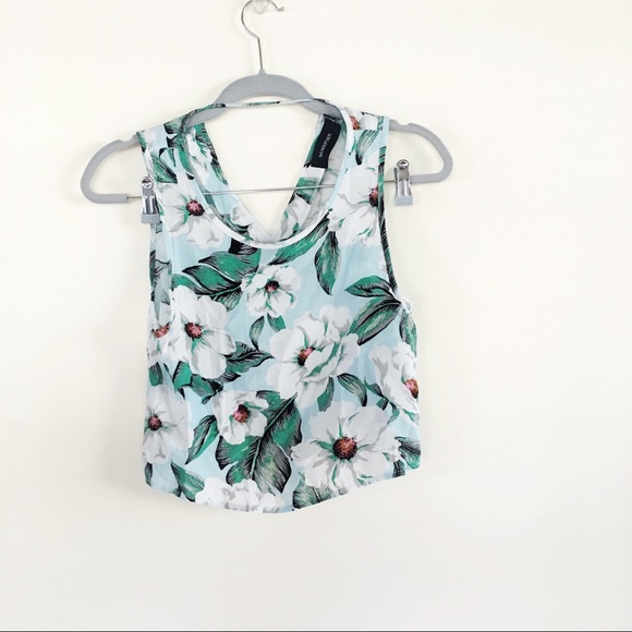 MINKPINK tropical floral crop top - Picture 2 of 5